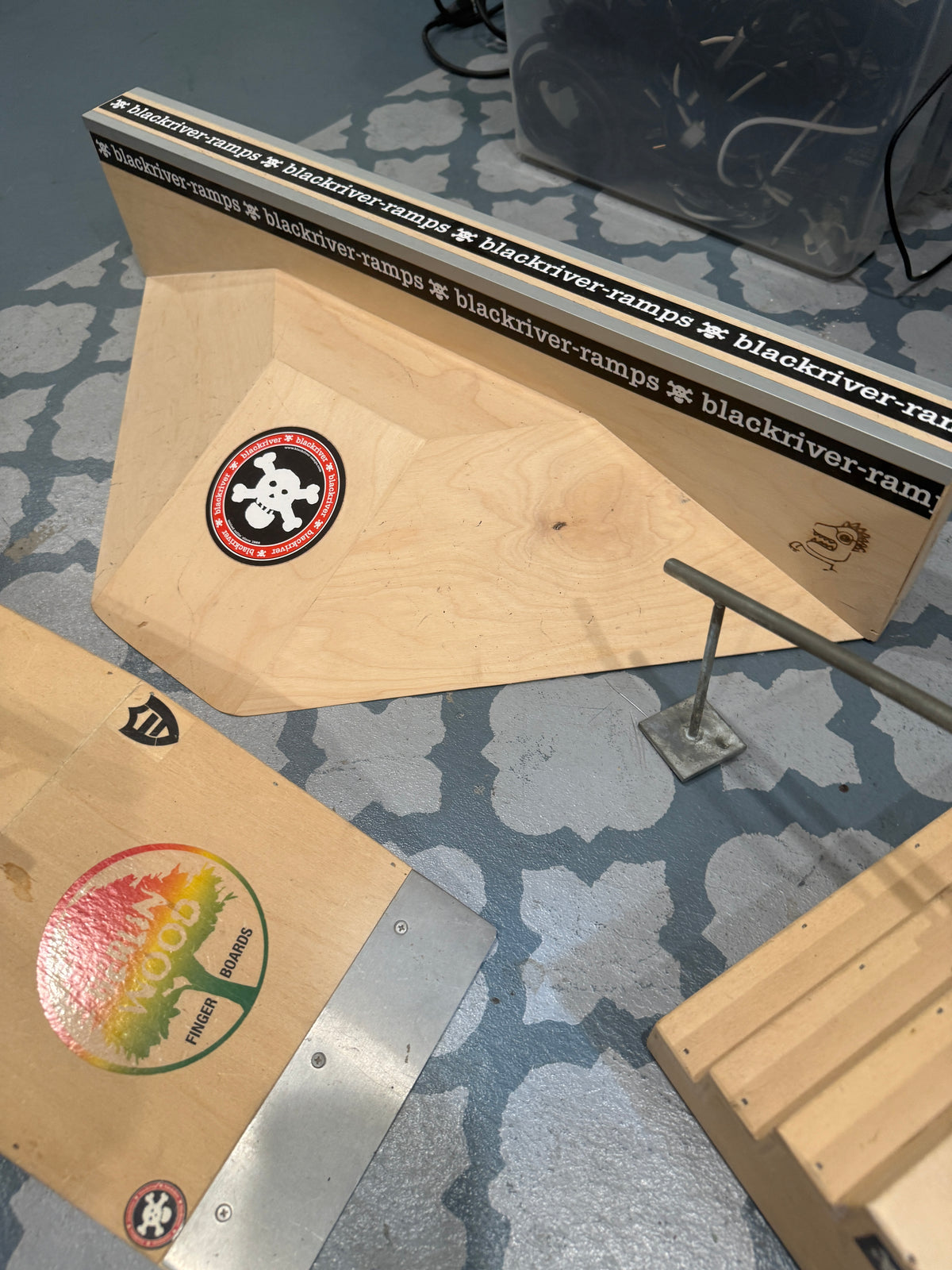Blackriver Ramps Fingerboard Skatepark Lot Wood Ramps Rails Quarter Pipe Obstacles