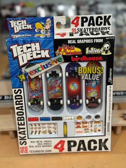 Vintage Tech Deck 96mm 4-Pack – Toys R Us Exclusive |World Industries Flame Boy | Sealed