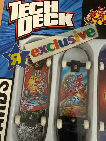 Vintage Tech Deck 96mm 4-Pack – Toys R Us Exclusive |World Industries Flame Boy | Sealed
