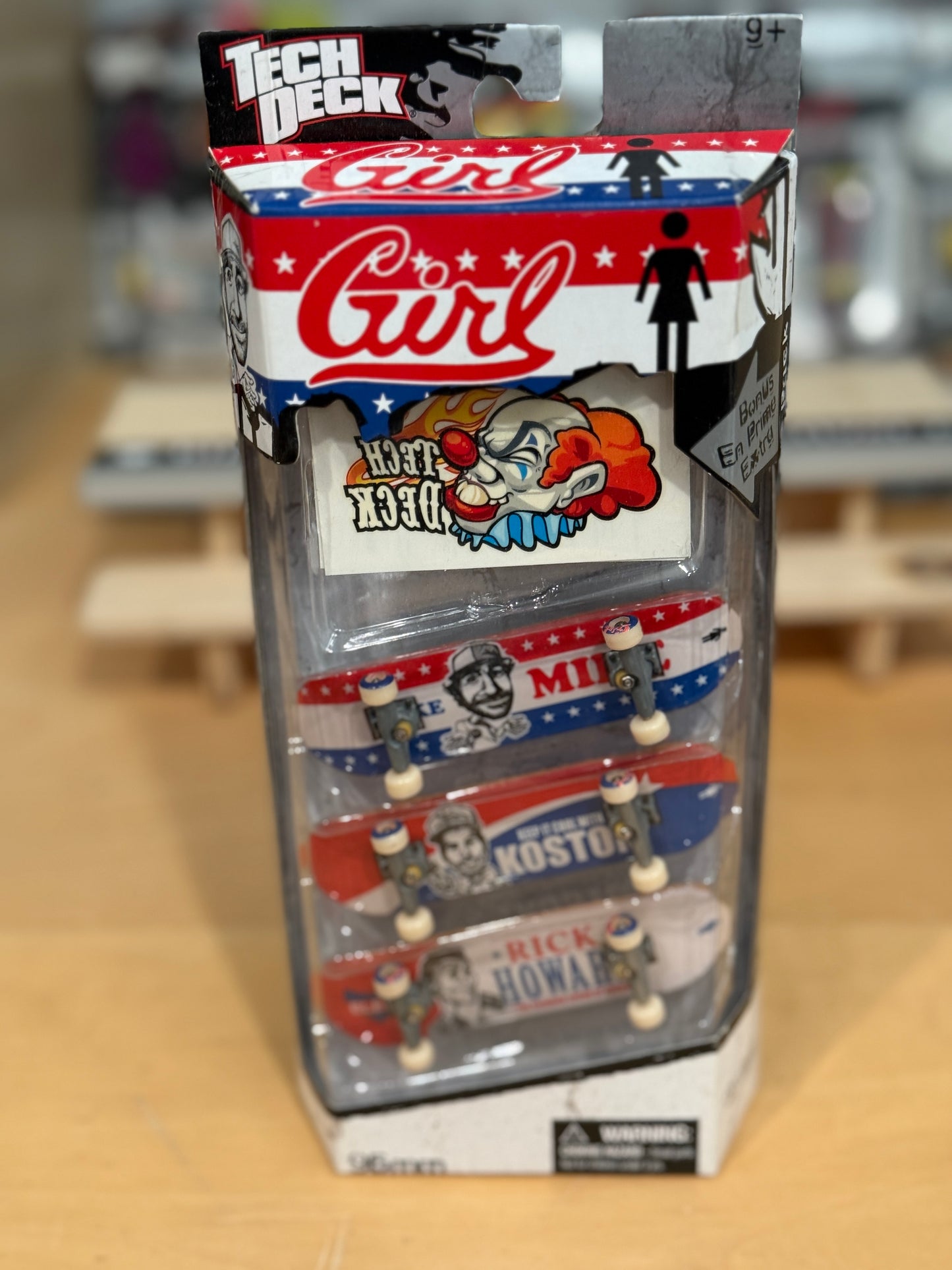 Vintage Tech Deck Girl Skateboards Pro Series 3-Pack | Mike Carroll, Eric Koston, Rick Howard | VHTF