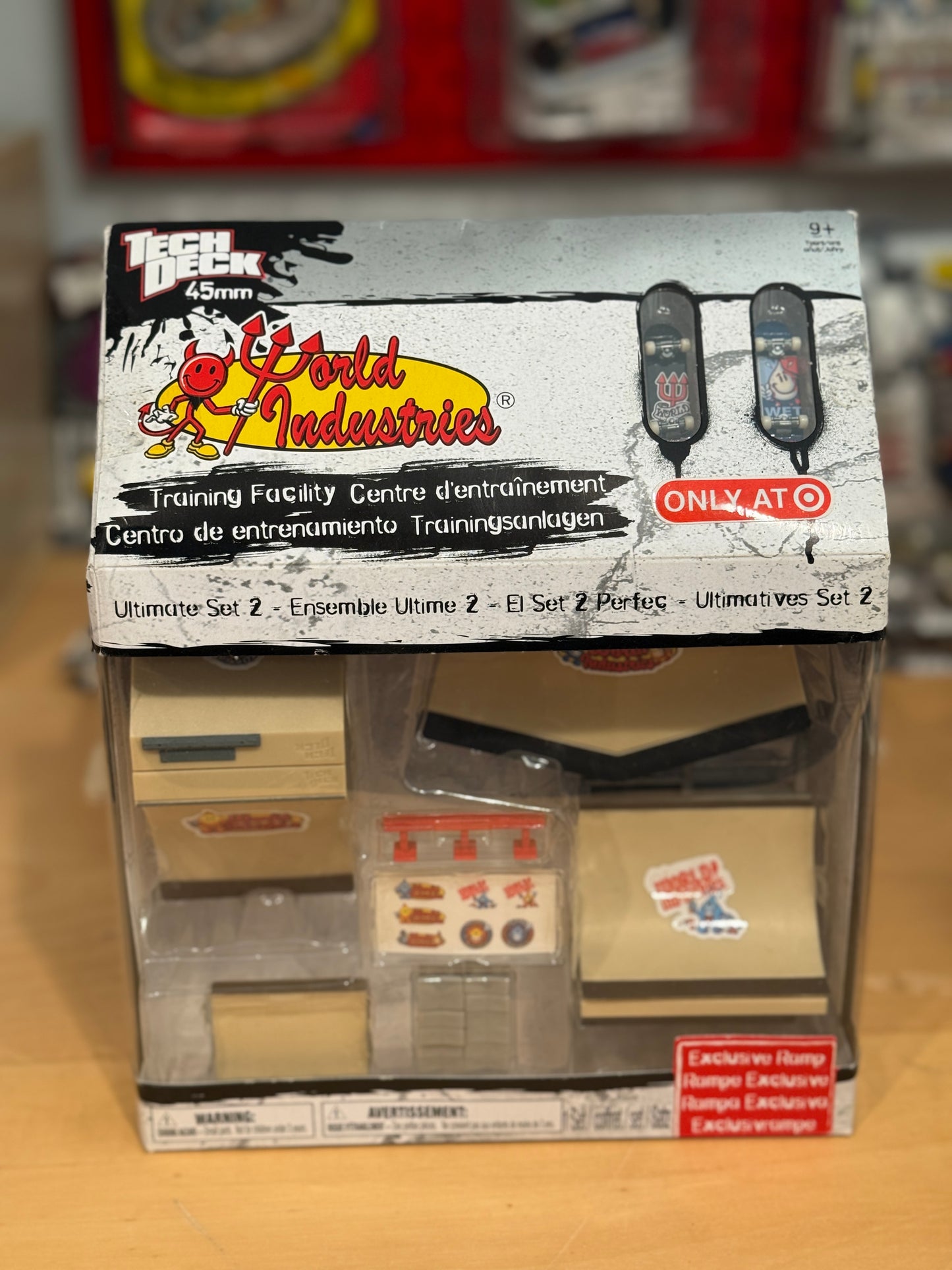 Vintage Tech Deck 45mm Mini Boards – World Industries Training Facility Set | Target Exclusive | Sealed