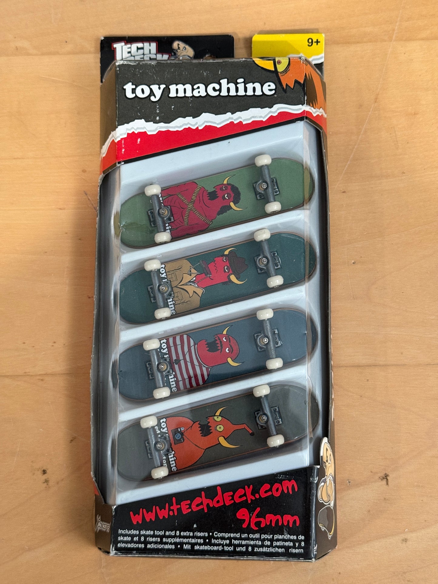 Vintage Tech Deck 96mm 4-Pack – Toy Machine Graphics | Sealed