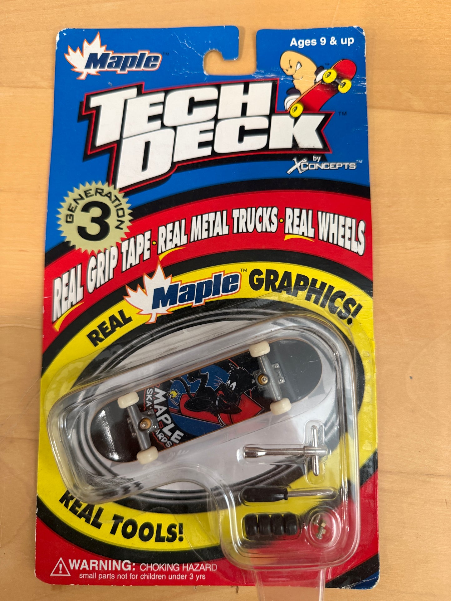 Tech Deck G3 Maple Board (1998) – Vintage Gen 3 Series 3430 | Sealed | VHTF