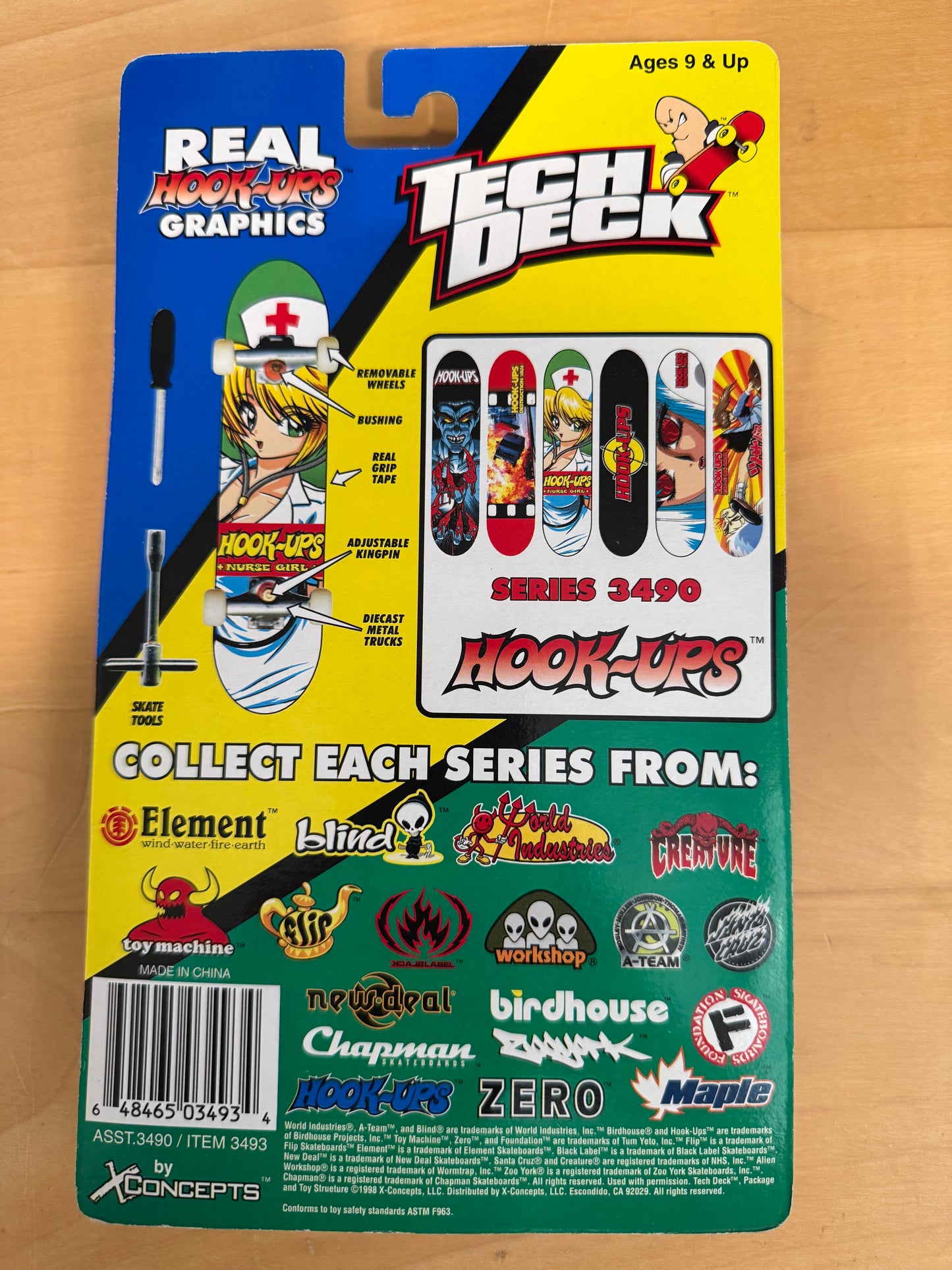 Tech Deck Hook-Ups Nurse Board (1998) – Vintage G3 | Sealed | VHTF