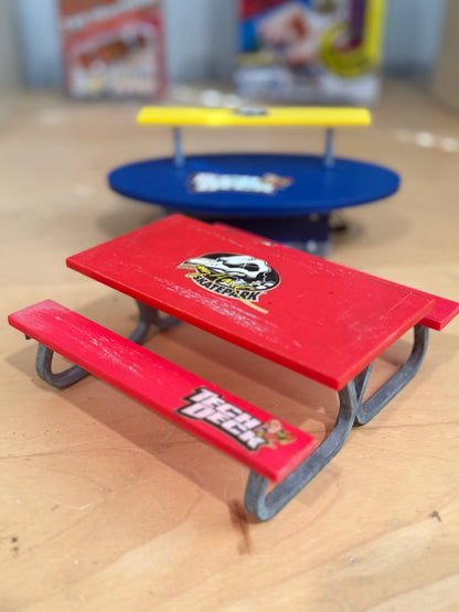 Tech Deck Tony Hawk Skatepark Obstacle Lot – Bench & Flat Rail Set (Vintage)