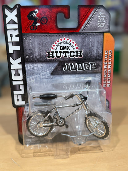 Flick Trix BMX Hutch Judge Retro Finger Bike Chrome Silver Sealed