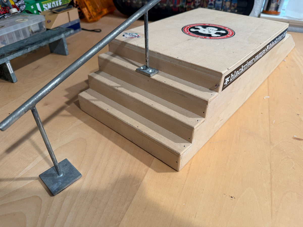 Blackriver Ramps Skatepark Eurogap Stair Combo OG Rare Fingerboard Ramp