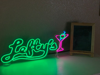 Leisure Suit Larry - Limited Edition (20) Lefty’s Bar Neon Sign